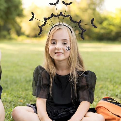 Bat Headband Hair Hoop Bat Headdress voor kinderen en volwassenen Halloween Dress Up Party Accessoires 3