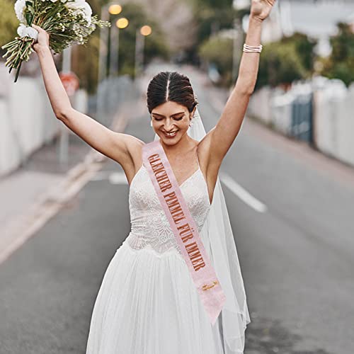 Bachelorette Party Sash Grappig kippen accessoires Gifts Ideeën voor kippenfeest vrouwen Etc (Rose Gold) 4