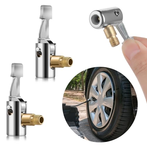 2 st. 8mm Car Valve Adapter, Easy Pump Car Valve Lever Plug Air Chuck Car Valve Adapter Band Valve Air Pump Clip Fiets Ventilator voor bandenventielen