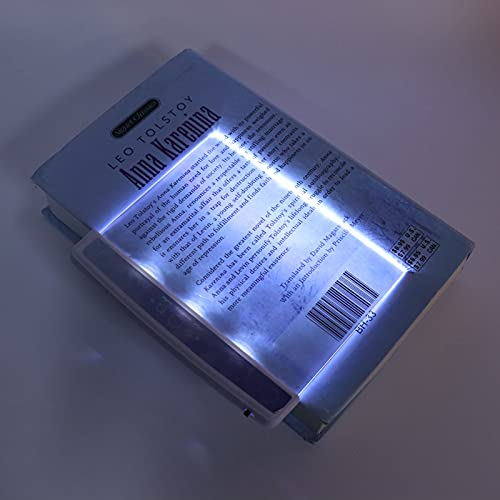 Boeklicht voor het lezen, LED-Flat Reading Light Portable Book Reading Light voor het lezen in bed bij nacht/huis/School/Dormitories (3#sectie)