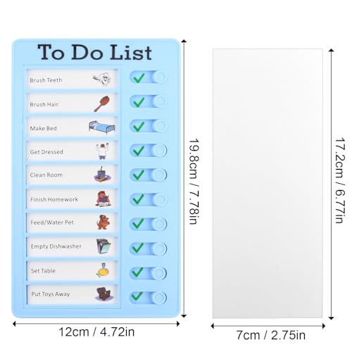3 stuks to-do lijst checklists, kids karre grafiek, memo checklist boards, draagbare memo boards, dagelijkse planning planner met 10 blanco papier voor thuis, het leren van planning, herinnering