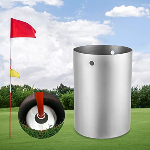 Golf Hole Cup Golf Hole Sleeve Roestvrij staal Golf Trainingshulpmiddelen voor de praktijk met Chippen in de achtertuin 3