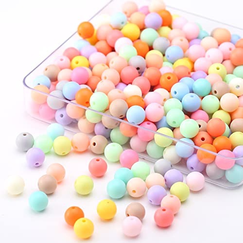 370 st. Kleurrijke kralen voor Strijkende Acryl kralen Multicolor 10mm ronde ambachtelijke kralen voor armbanden sieraden 10mm 5