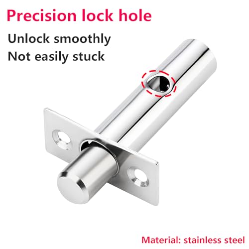 1PCS Deurbeveiliging Rack Bolt, Mortice Deur Bolt met stersleutel, anti-diefstal deur slot Bolt, roestvrij stalen deur Bolts, Dode Bolts voor Deuren Windows, 40mm 5