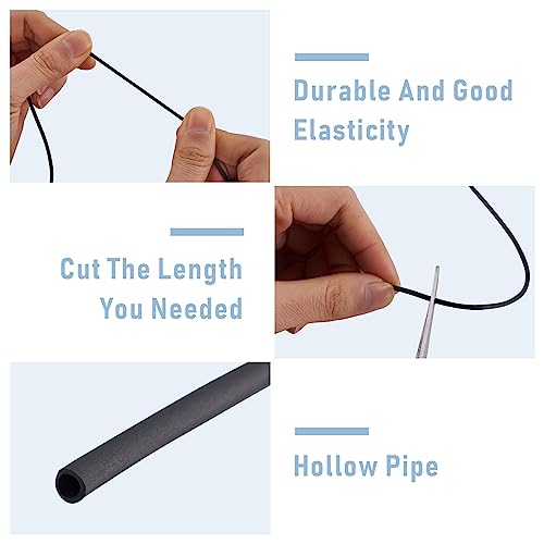 30m Holle Pijp PVC Tubular Rubber koord 2mm Wit Bruin Zwarte Tube Rubber String Stitch Houders voor het breien van haken Ambacht sieraden maken 4