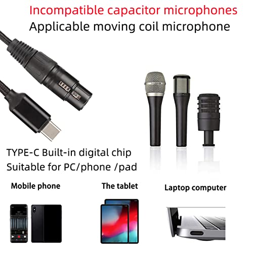 USB C-microfoonkabel, XLR-vrouw naar USB C-audioadapter (3M) 4