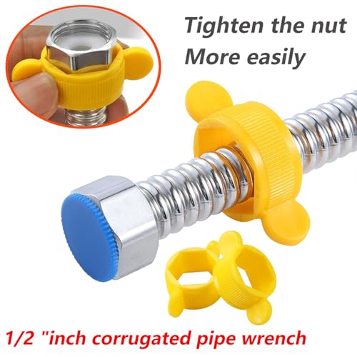 4 st 1/2 inch hex moersleutel, slang, hex moersleutel, afneembare moersleutel voor het vastzetten en losmaken van gevlochten slangen 5