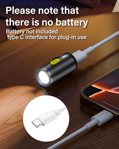 Mini zaklamp Type-C Aangedreven 3 stuks Portable Mini Sterke zaklamp, 5V@0.2A 1W Laadvermogen-210-230 Lumens, Geschikt voor Outdoor Home Noodverlichting Kleine zaklamp Werklicht