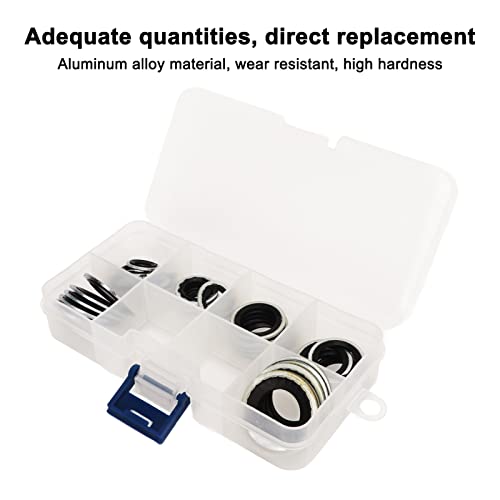 30Stuks Airconditioning Afdichting Ringen Seal Kit AC Compressor Seal Kit met Transparante Opbergdoos, Universele Draagbare Lichtgewicht Auto 3