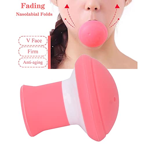 Jaw Trainer en gezicht Slanker, Jaw Line Trainer Dubbele Chin Kleiner Natuurlijke Gezicht Lift Oefening, V Vorm Jaw Line Trainer Chew Fitness Bal Gezichtsslimming Tool voor vrouwen en mannen 4