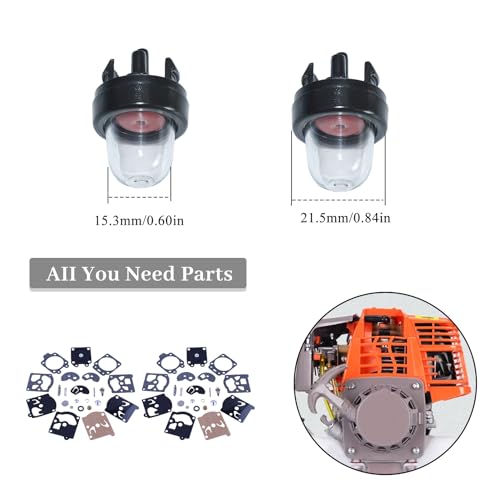 Carburator Reparatie Kit met Brandstof Primer Licht voor Walbro K20-Wat WA WT Echo STIHL Homelite Husqvarna Echo Dolmar McCulloch Jonsered Carburetor 2st