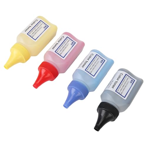 4 Pack Toner Refill Powder met 4 Pieces Chip, voor Inkjet Printer en Foto Machine, voor CF400A CRG045 Printer Onderdelen Accessoires 5