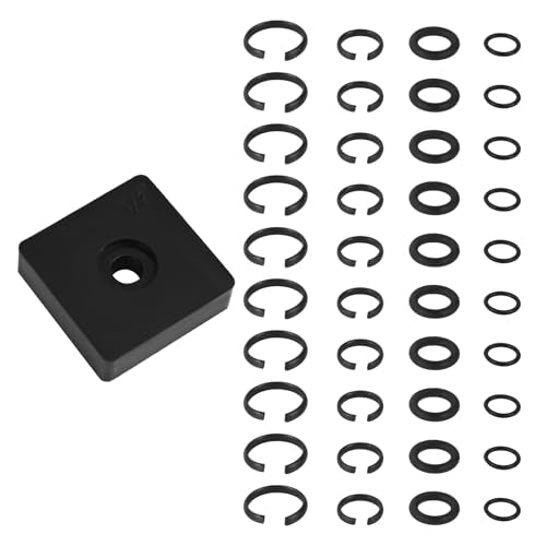 41st Set van veerringen 3/8 & 1/2 Inch met O-ringen, Inclusief installatiegereedschap voor aambeeldveren Geschikt voor elektrische en pneumatische slagmoersleutels