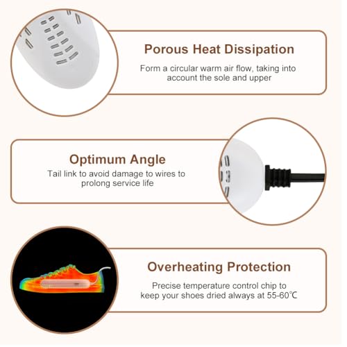 Elektrische Schoendroger, Draagbare Schoendroger, Schoenwarmer en laarzen, Draagbaar voor drogen en Odor verwijdering 5