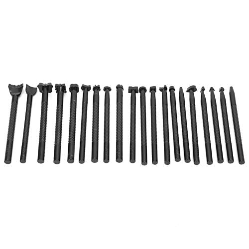 20-Piece Stamping Tool Set, Lederen Handling Zadel voor het maken van lederen hand snijden, diverse vormen, gereedschap 4