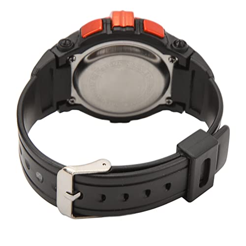 Digitale sporthorloge, LCD elektronische horloge waterdichte polshorloges Luminous mannen sporthorloge voor buiten activiteiten (oranje) 5