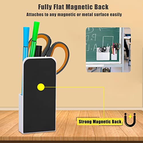 2 st Magnetische Marker Houders, 2 Maten Magnetische Pen Houder Witte Opknoping Type Magnetische Pen Houder voor Koelkast Whiteboard Locker Pen Potlood Home Office School 3