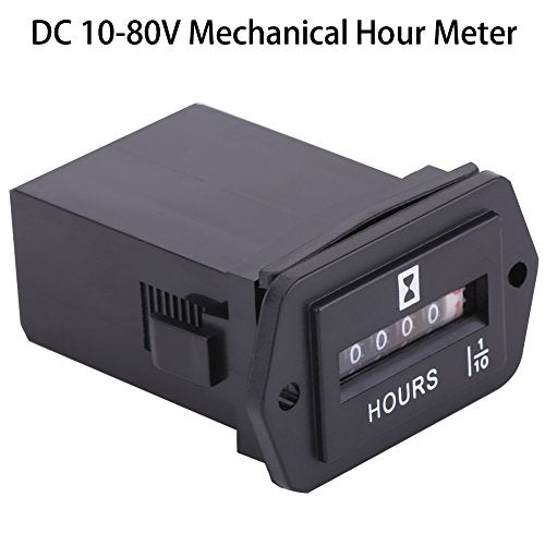 DC 6-80V Mechanische uurmeter voor Diesel Benzine Motor Generator Motorboot (HM002) 3