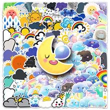 100 stuks Tick Stickers voor tieners Volwassenen Kawaii Sun Waterproof Vinyl Sticker Set Auto Motorfiets Fiets Skateboard Snowboard Bagage Laptop Koffer Helm Motorfiets Computer
