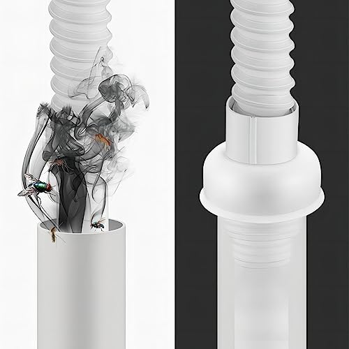 Drain Pipe Seal Deodorant, Drain Pipe Sealing Slang Siliconen Plug, Keuken Pijp Afdichting Ring, met Decoratieve Hoes, Geschikt voor gebruik met 50mm PVC Downspouts 3