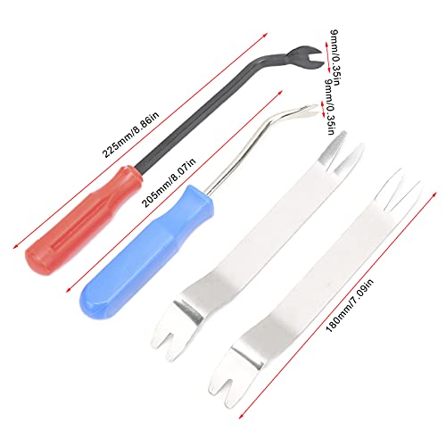 4 stuks Auto Trim Removal Tool Set Interieur venster deur Dash Panel Auto Trim Pry Tool voor auto audio Radio installeren 5