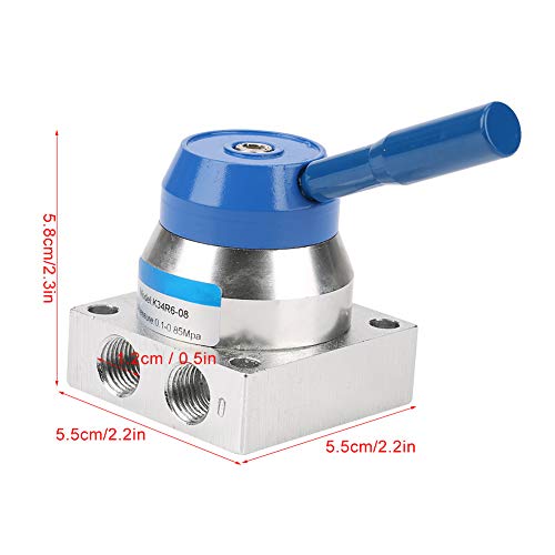 G1 4 Thread 3 Positie 4 Way Aluminium Pneumatische Leverventiel Bedieningsventielen Pneumatische Controle Ventiel