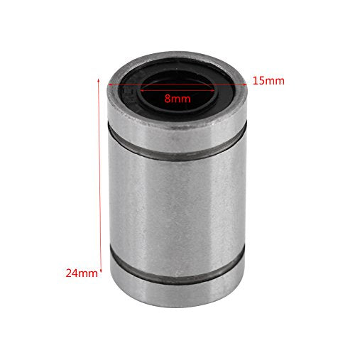 10Pcs LM8UU 8mm lagers 8 * 15 * 24 Lineaire Bewegingsballager Bushing CNC schuifbus voor 8mm Rod, 3D Printer CNC onderdelen 5