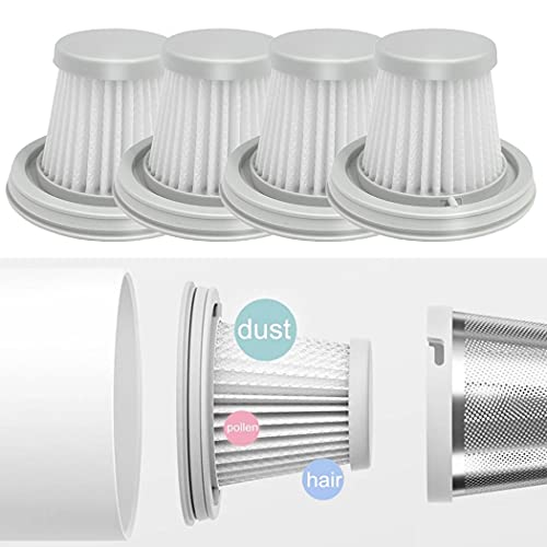 4st HEPA-filters voor Xiaomi Mijia SSXCQ01XY Praktische stofzuiger voor thuis en auto