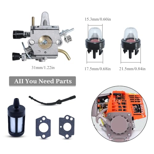 Carburator brandstofslang Primer Lamp Kit Fit STIHL FS120 FS120R FS200 FS200R FS020 FS202 FS250 FS300 FS350 Trimmer borstelsnijder