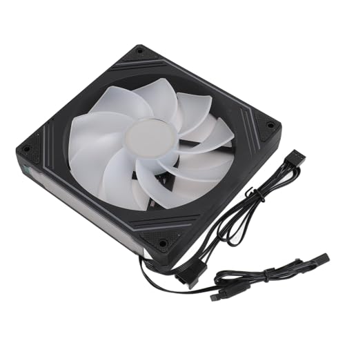 Chassis Ventilator 140Mm ARGB behuizing koeler ventilator, gesynchroniseerde stille koelventilator met geluid Annulering, Interne Ventilator voor CPU koeler hitte aanrecht