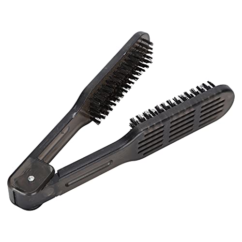 Double Sided Borstel Hair Straightening Comb, Hair Comb Hair Straightening Comb Styling Tools Bristle Comb Clamp, voor het verminderen van Split Ends van uw haar
