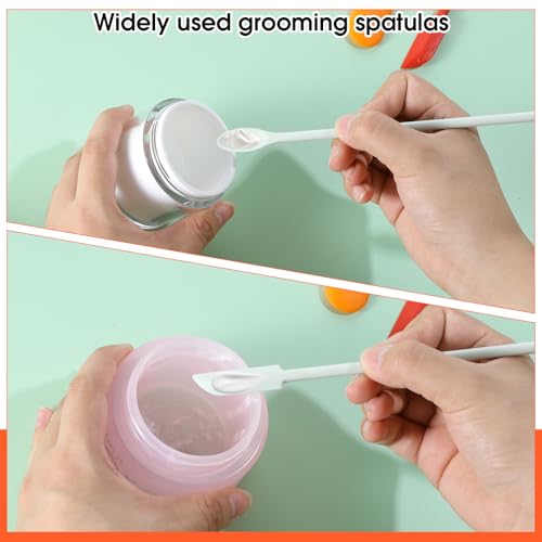 4 st Siliconen Spatula's, Cosmetics, Kleine Lepels, Siliconen Spatula, Dough Scraper, Narrow, Deugh Scraper, Siliconen Spatula, Makeup Food Spatula, Flessen 3