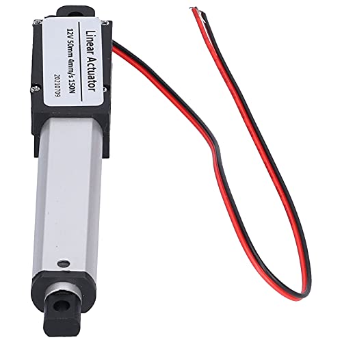 Linear Motion Actuators, 50mm Stroke DC 12V Low Noise Interne Terminal Switch Mini Linear Actuator (Broke 50mm-4mm/s-150N)