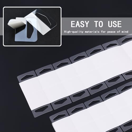 100 stuks Sticky Hang Tabs, Zelfklevende tabbladen hangen voor de detailhandel, Clear Slot Hole Tags, Plastic Tags, Slot Hole, Klevende Tabbladen, Tag Hook voor Shop, Start 5