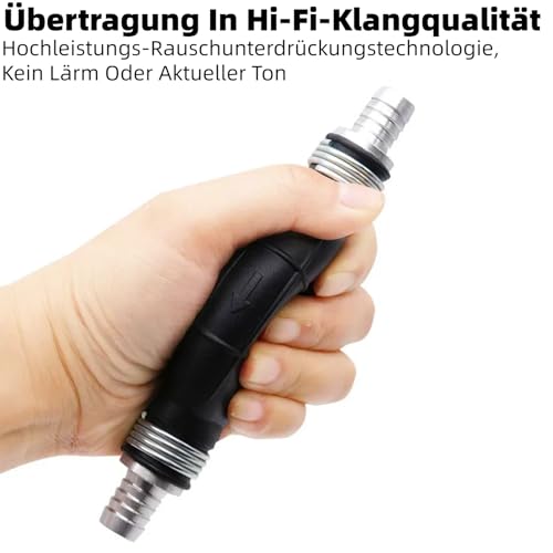 Reminnbor brandstofslang met pompbal, 6 mm, handpomp, brandstofleiding, pomp, rubber, brandstofoverdracht, vacuümtankleiding, handpomppomp, toebehoren voor marineboot (6 mm) 3