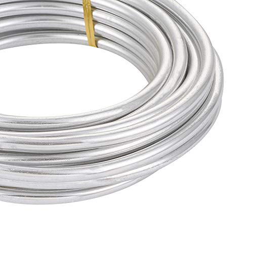 6mm zilver aluminium draad voor doe-het-zelf handmatige kunst en sieraden maken (zilver) 3