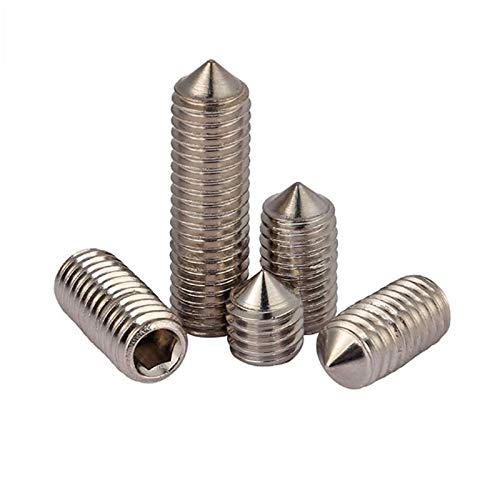M5*5mm roestvrij Steel Cone Point Grub Schroeven Hex Socket Set Schroef metrische draad Grub Schroef/Set Schroeven, Verpakking van 10 4