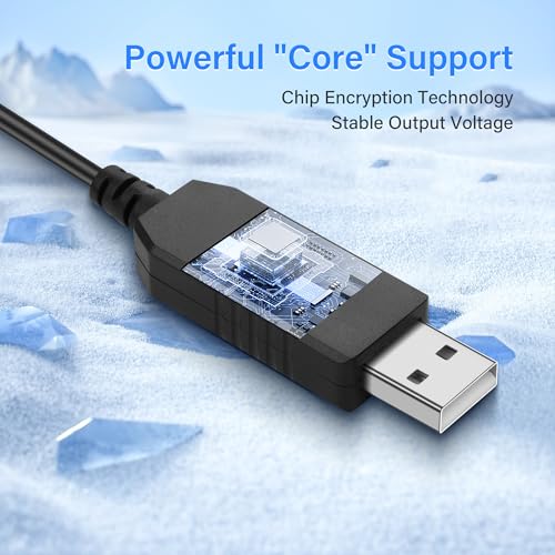 Power Cable voor Radar Detector Replacement Power Cable voor Radar Detector 5V tot 12V Boost Adapter Cable USB naar RJ11-4.9FT