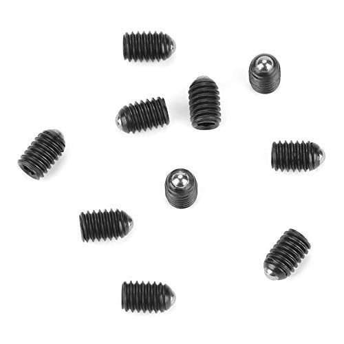 10 stuks M4 draadveren met balspringset met Socket Hexagon Carbon Steel Spring Piston (M4*8)