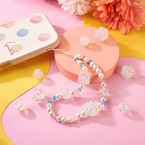 20 st. Regenboog Polka Dots Siliconen kralen Hexagon/Round Zachte Rubber kralen Clear Siliconen Focal Kralen Spacer Kralen voor DIY armband sieraden Makin