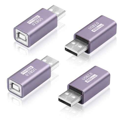 USB A to B Adapter USB 2.0 Printerkabel Een Plug to B aansluiting voor printers, scanner, fax en meer