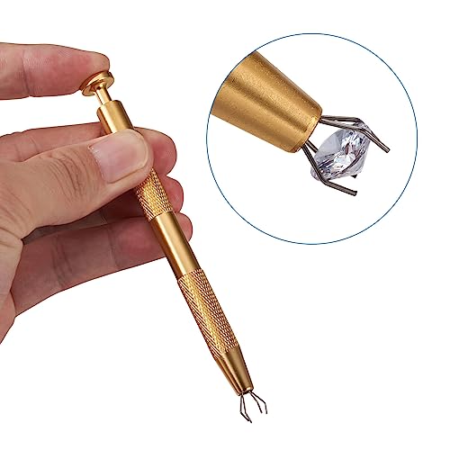 120 st. Facet Clear Cubic Zirconia Stenen Los CZ Stenen 3mm/4mm/5mm/6mm/7mm Grade A Rhinestone Cabochons & 1st Prang Pick Up Tool voor Nail Art ambachtelijke sieraden maken 3