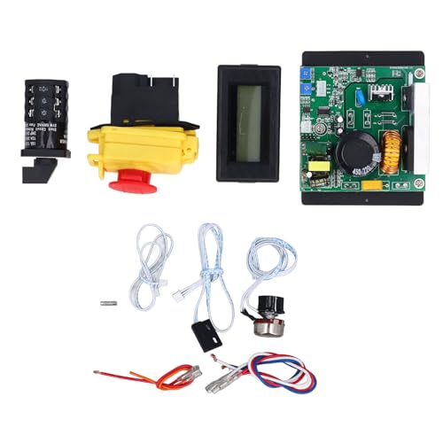 Mini Draaibank Motor Control System Motor Circuit Board met Magnetische schakelrichting Switch Potentiometer Screen Universal Motor Home Draaibank Configuratiescherm 250V 18A