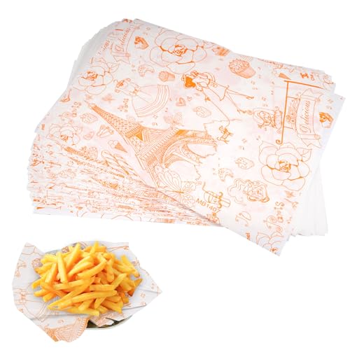 100 vellen papier, 36 x 26 cm Kaaspapier, Sandwichpapier, Deli Papier, Grease Papier, Broodpapier, Kaaspapier, Voor Sandwich, Friet, Burgers