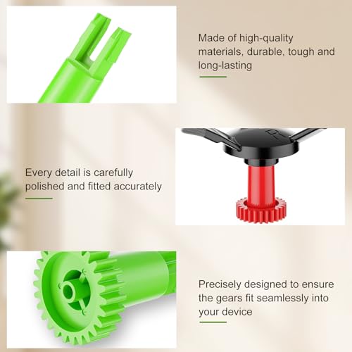 Zijborstel Motor Snap Gear voor ECOVACS DEEBOT OZMO 950/920/N5/N8 T5/T9/T8 Robot Stofzuiger Accessoire Onderdelen, Red Gear*1, Green Gear* 1 4