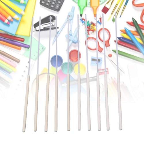 10PCS Terugtrekbare gum navult Rubber Vervanging gumpen Pen Style Pencil gumpen Hervult voor tekenen, schrijven, werk en dagelijkse studie huis, kantoor en meer (rond)