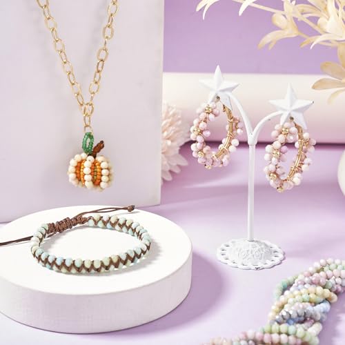 9 Strands 4mm Rondelle Facet Crystal Glass Kralen AB Kleur Klein Ambacht Spacer Kralen Bulk voor DIY Vriendschap armband sieraden maken