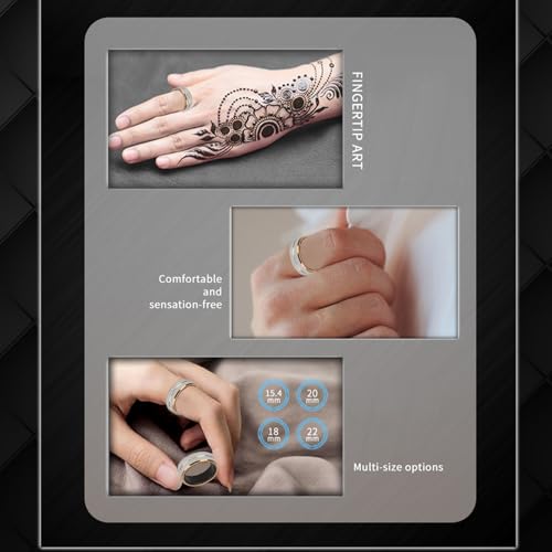 Dpofirs Fitness Tracker Ring, Smart Ring Health Fitness Tracker, Waterproof Activity Tracker, Slaap Tracking, Smart Ring Health Tracker voor Vrouwen Mannen, Smart Health Tracker Ring (nr. 9)