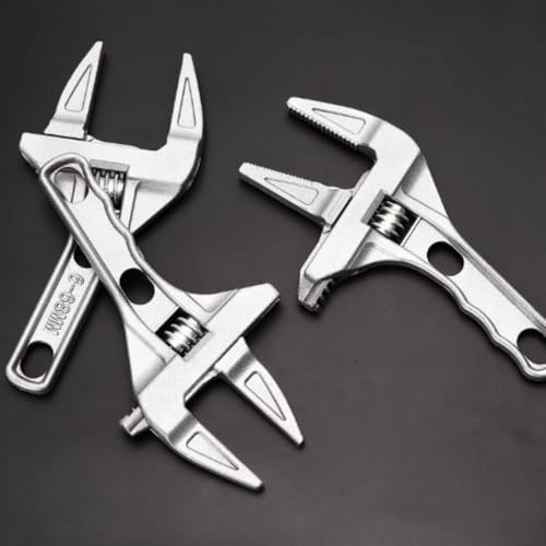 Badkamer sleutel, verstelbare sleutel grote opening badkamer sleutel voor badkamer keuken gootsteen tubular noot sleutel gereedschap, verstelbare sleutels 5