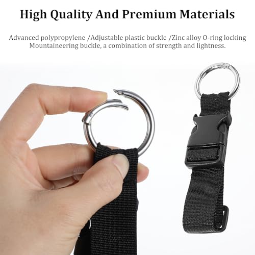4 stuks Bagagebandjes, 4 maten, Bagagebandjes, Jasband, verstelbare Bagagehaak, Draagbare rugzak, Bagagebandje voor reizen en buitengebruik, Koffer Accessoires 3